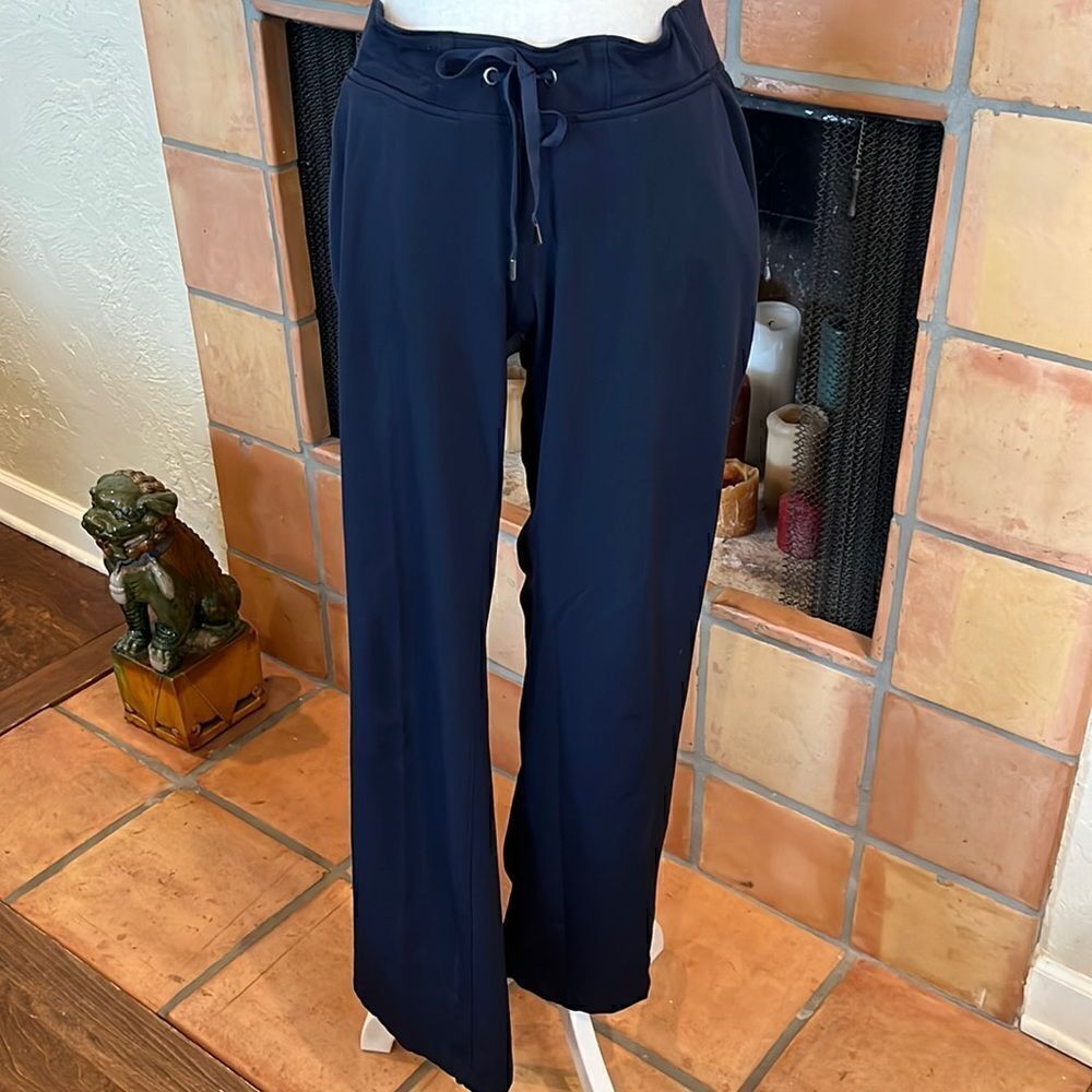 Athleta dark blue Midtown Mid Rise Trouser, 4!